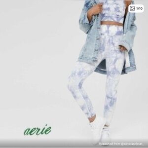 Aerie TieDie Blue Athletic Set